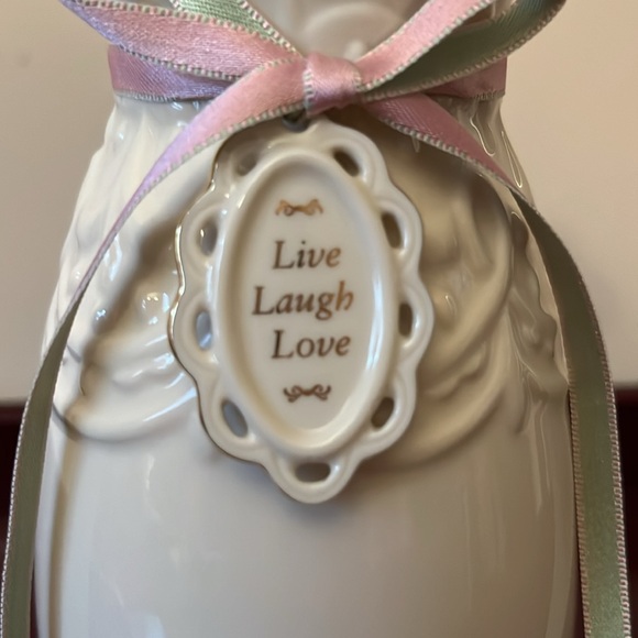 Lenox Love Notes Loved Bud Vase with Charm. New with tags - Picture 2 of 6